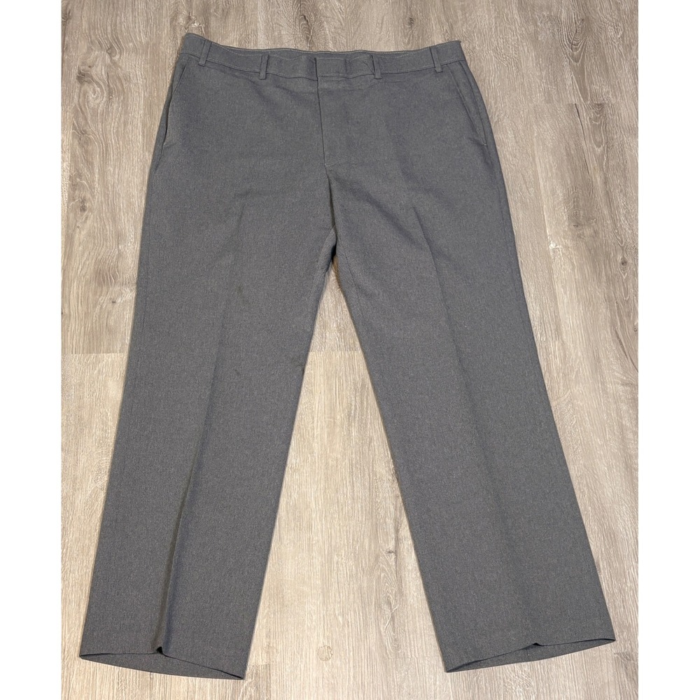 Vintage 80s Levis Action Slacks Mens Gray Flat Front Straight Leg 36x31 Trousers